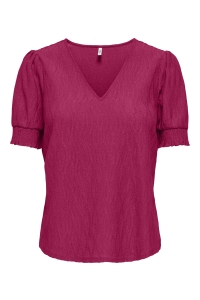 ONLY ONLDIANA S/S V-NECK TOP CS JRS sangria