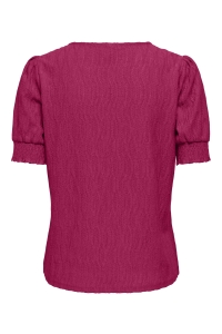ONLY ONLDIANA S/S V-NECK TOP CS JRS sangria