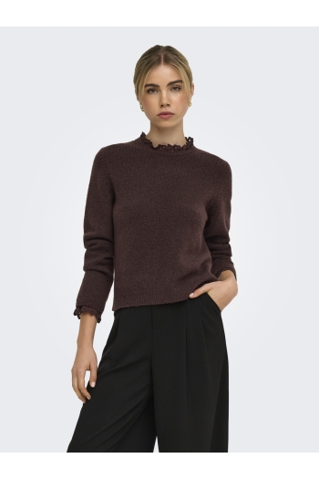 ONLY ONLCHER LS DETAIL O-NECK KNT Dames