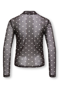 ONLY KOGERICA LIFE MESH L/S TOP VD JRS bracken/tofu dots