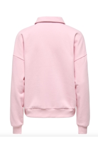 ONLY ONLAGNES L/S POLO CS PR SWT romance rose/light gold buttons