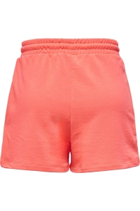 ONLY ONLMINNA SWEAT SHORTS CS PR SWT fiery coral/only badge