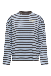 ONLY ONLFREJA L/S STRIPE TOP CC JRS cashmere blue/bracken (ida) prin