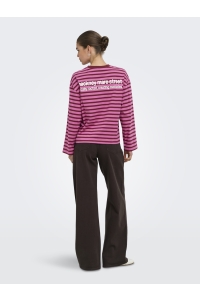 ONLY ONLFREJA L/S STRIPE TOP CC JRS fiji flower/rumba (ida) print vi