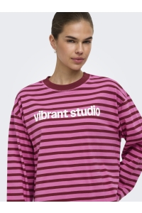 ONLY ONLFREJA L/S STRIPE TOP CC JRS fiji flower/rumba (ida) print vi