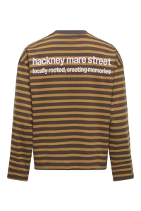 ONLY ONLFREJA L/S STRIPE TOP CC JRS bracken/buckthorn (ida) print vi