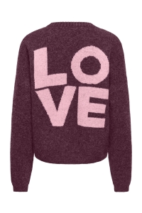 ONLY ONLLOVIE LS V-NECK CARDIGAN CC KNT fig/love/romance r/mel/dtm fmop