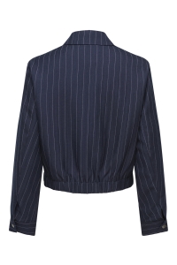 ONLY ONLALINE L/S PINSTRIPE BOMBER JACKE: night sky/white pinstripe