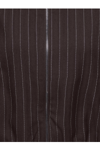 ONLY ONLALINE L/S PINSTRIPE BOMBER JACKE: chocolate torte/white pinstripe