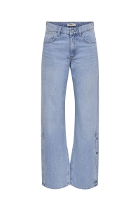 ONLY ONLHOPE HW WIDE BUTTON DNM PIM light blue denim