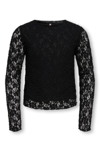 ONLY KOGLEIKA LS LACE TOP JRS NOOS black