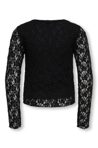 ONLY KOGLEIKA LS LACE TOP JRS NOOS black