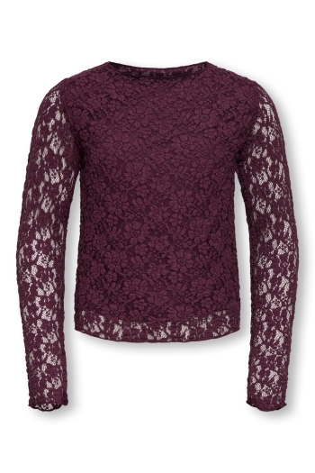 ONLY KOGLEIKA LS LACE TOP JRS NOOS