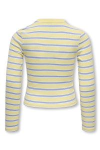 ONLY KOGLUPE L/S STRIPE TEE JRS mellow yellow/allure/white