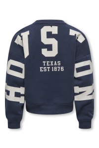 ONLY KOGSWEAT L/S BACK/SLEEVE PRINT SWT : night sky/birch/houston