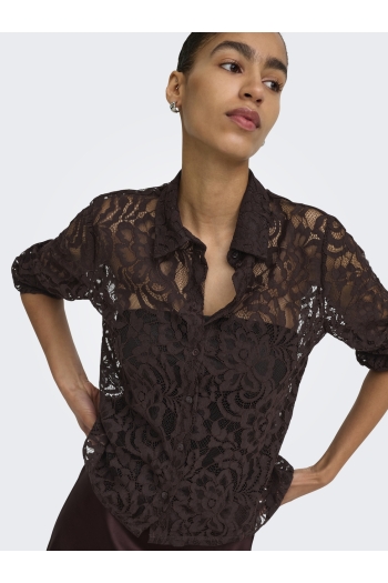 ONLY ONLBIRUN L/S LACE SHIRT WVN