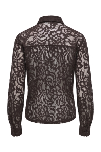 ONLY ONLBIRUN L/S LACE SHIRT WVN black coffee
