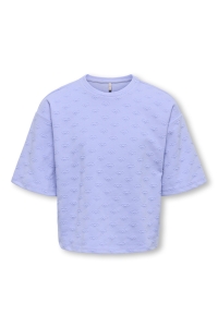 ONLY KOGSIMONE S/S HEART O-NECK SWT ultramarine/heart