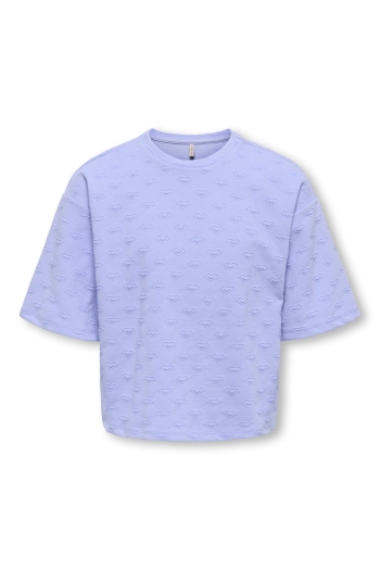 ONLY KOGSIMONE S/S HEART O-NECK SWT