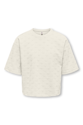 ONLY KOGSIMONE S/S HEART O-NECK SWT