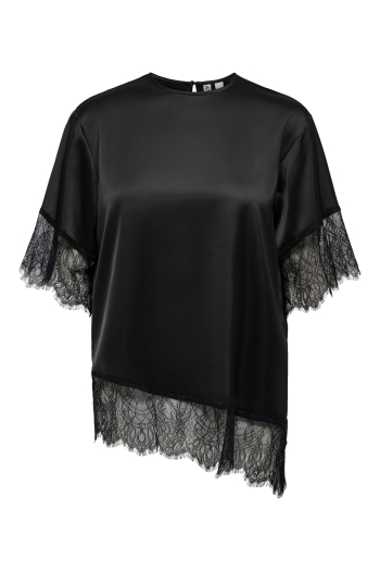 ONLY ONLINDONA 2/4 SATIN LACE TOP WVN