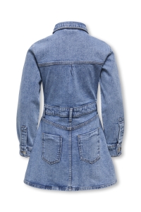 ONLY KOGEDMONTON L/S SHORT DNM DRESS medium blue denim