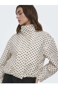 ONLY ONLCASSANDRA AOP JACKET OTW cloud dancer/dot