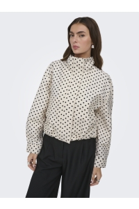 ONLY ONLCASSANDRA AOP JACKET OTW cloud dancer/dot