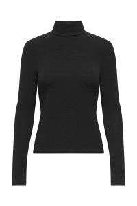ONLY ONLGLAMOUR L/S ROLL-NECK TOP JRS NO: black