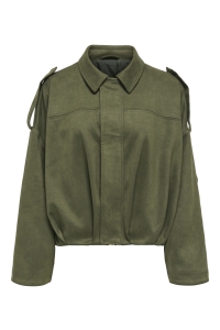 ONLY ONLMOON-STINA FAUX SUEDE BOMBER PNT: grape leaf