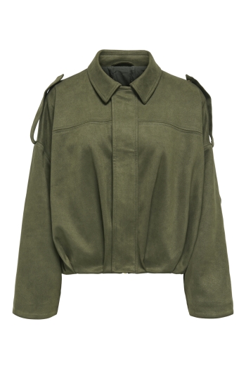 ONLY ONLMOON-STINA FAUX SUEDE BOMBER PNT:
