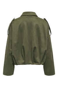 ONLY ONLMOON-STINA FAUX SUEDE BOMBER PNT: grape leaf