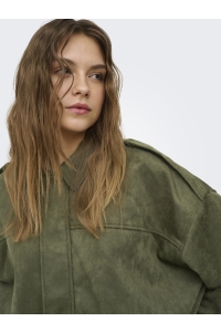 ONLY ONLMOON-STINA FAUX SUEDE BOMBER PNT: grape leaf