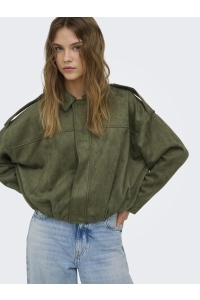 ONLY ONLMOON-STINA FAUX SUEDE BOMBER PNT: grape leaf