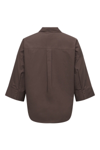 Carmakoma CARSAJA KERI 3/4 SHIRT WVN NOOS coffee bean