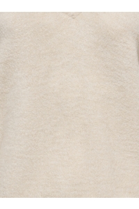 ONLY ONLCLOVER LS LACE V-NECK REVERSIBLE: pumice stone/melange/dtm lace