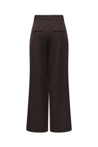 ONLY ONLZINA MW WIDE PINSTRIPE PANT TLR mole/light gray pinstripe