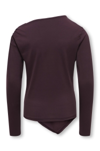 ONLY KOGLONE LIFE ASYMETRIC L/S TOP JRS fudge