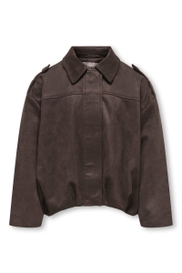 ONLY KOGNIA FAUX SUEDE BAT JACKET OTW chocolate torte