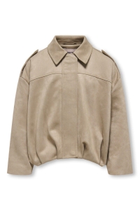 ONLY KOGNIA FAUX SUEDE BAT JACKET OTW timber wolf