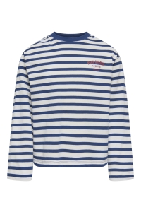 ONLY KOGLIDA L/S STRIPE TOP JRS GRL cloud dancer/navy peony (ida) pr