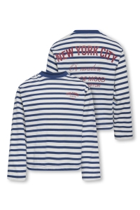 ONLY KOGLIDA L/S STRIPE TOP JRS GRL cloud dancer/navy peony (ida) pr