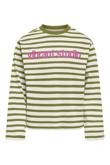 ONLY KOGLIDA L/S STRIPE TOP JRS GRL