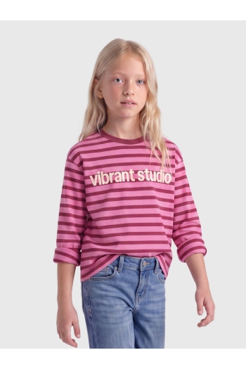 ONLY KOGLIDA L/S STRIPE TOP JRS GRL