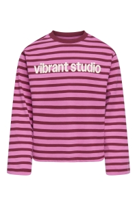 ONLY KOGLIDA L/S STRIPE TOP JRS GRL fiji flower/rumba red (ida) prin