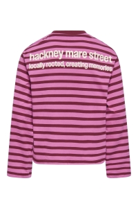 ONLY KOGLIDA L/S STRIPE TOP JRS GRL fiji flower/rumba red (ida) prin