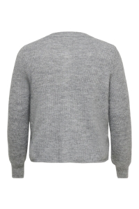 Carmakoma CARROSE L/S CARDIGAN KNT. medium grey melange