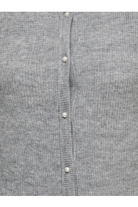 Carmakoma CARROSE L/S CARDIGAN KNT. medium grey melange