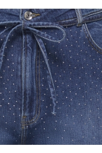 Carmakoma CARGIANNA MW RHINESTONE STRAIGHT AZ: dark blue denim