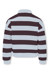 ONLY KOGSWEAT LS POLO SWT GRL ballad blue/winetasting
